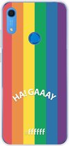 6F hoesje - geschikt voor Huawei Y6 (2019) -  Transparant TPU Case - #LGBT - Ha! Gaaay #ffffff
