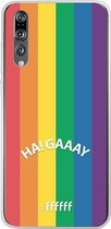 6F hoesje - geschikt voor Huawei P20 Pro -  Transparant TPU Case - #LGBT - Ha! Gaaay #ffffff