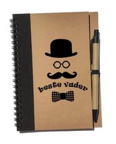 Notitieboekje Met Tekst Beste Vader - Vaderdag Cadeau - Cadeau Voor Papa - Notitieboekje Met Pen - Boekje Met Pen Voor Vader - Voor De Beste Vader