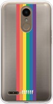 LG K10 (2018) Hoesje Transparant TPU Case - #LGBT - Vertical #ffffff