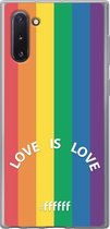 6F hoesje - geschikt voor Samsung Galaxy Note 10 -  Transparant TPU Case - #LGBT - Love Is Love #ffffff