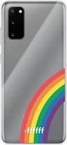 6F hoesje - geschikt voor Samsung Galaxy S20 -  Transparant TPU Case - #LGBT - Rainbow #ffffff