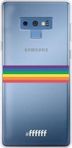 6F hoesje - geschikt voor Samsung Galaxy Note 9 -  Transparant TPU Case - #LGBT - Horizontal #ffffff