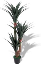 Medina Kunst yucca plant met pot 155 cm groen