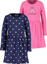 Blue Seven Meisjes 2 Pack Jurk - Maat 104