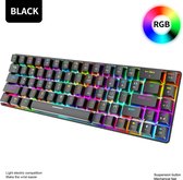 ZIYOU LANG T8 RGB Mechanisch 68Keys gaming toetsenbord - Windows/Mac game toetsenbord - Brown Switch - QWERTY - Mechanical Keyboard - Zwart