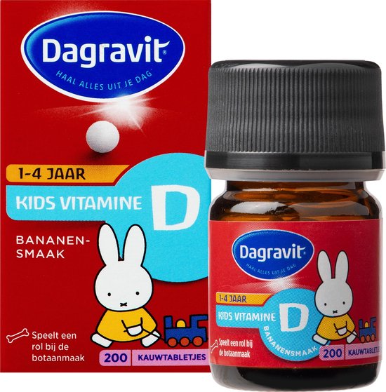 Traditioneel Schep beneden Dagravit Kids Vitamine D - Vitaminen - 200 kauwtabletten | bol.com