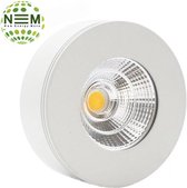 LED opbouw spot Φ75x25mm, geen driver nodig, 220V, 5W, Warmwit,