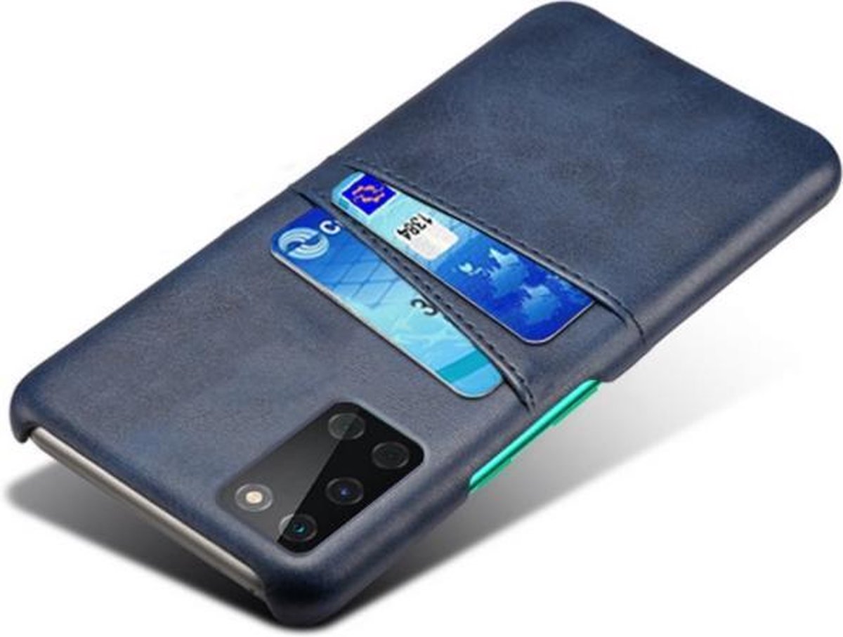 Back Cover met Opbergvakjes + PMMA Screenprotector voor OnePlus 8T _ Blauw