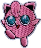 Jigglypuff strijk embleem - pokemon patch - patches - stof & strijk applicatie