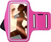 Hoesje Samsung Galaxy F62/ M62 - Sportband Hoesje - Sport Armband Case Hardloopband Roze