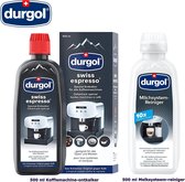 Durgol - Nespresso ontkalker - melkopschuimer reiniger - ontkalken en reinigen set voor koffiemachines