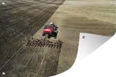 Muurdecoratie Een boer bezaaid het veld - 180x120 cm - Tuinposter - Tuindoek - Buitenposter