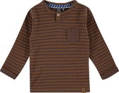 Babyface T-Shirt Long Sleeve Jongens T-shirt - Brown - Maat 92