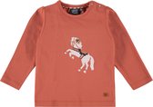Babyface T-Shirt Long Sleeve Meisjes T-shirt - Burnt Orange - Maat 80