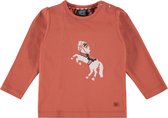 Babyface T-Shirt Long Sleeve Meisjes T-shirt - Burnt Orange - Maat 98