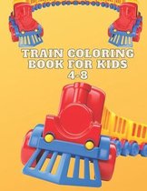 Train Coloring Book For Kids 4-8
