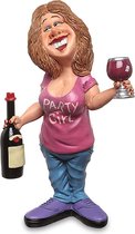 Grappige beroepen beeldje party girl - de komische wereld van karikatuur beeldjes – komische beeldjes – geschenk voor – cadeau -gift -verjaardag cadeau