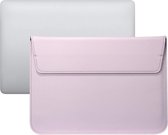 13 inch PU Leer envelop sleeve met standaard - Roze