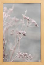 JUNIQE - Poster in houten lijst Frosty Morning 3 -40x60 /Grijs & Roze