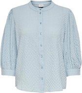 Jacqueline de Yong Blouse Jdyphoebe 3/4 Puff Shirt Wvn 15233514 Cashmere Blue Dames Maat - W36