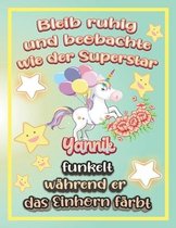 Bleib ruhig und beobachte wie Superstar Yannik funkelt wahrend sie das Einhorn farbt