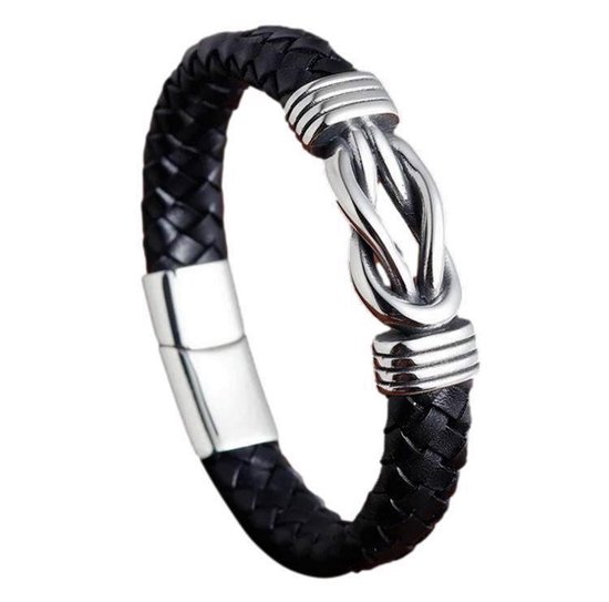 Leren Infinity - Leren Armband - Infinity Armband- Stoere Armband - | bol.com