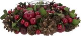 TheeLichthouder Kunststof - WaxineLichthouder - Red Fruit Mix Groen - ø19cm