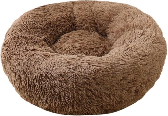 Dailyibed hondenmand - donut - hondenkussen - hondenbed - M - 50x50x16 cm - Bruin