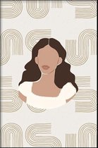 Walljar - Waivy Hair - Muurdecoratie - Poster