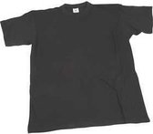 T-shirt, zwart, B: 32 cm, 3-4 jaar, ronde hals, 1 stuk