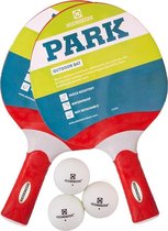 Heemskerk Park Tafeltennis Batset – Voor buiten – 2 batjes en 3 balletjes in hoesje