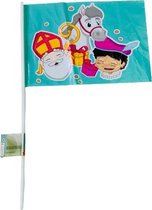 Sinterklaas - Vlaggetje - Kunststof - Lichtblauw - Set van 2 - Schoencadeautjes sinterklaas