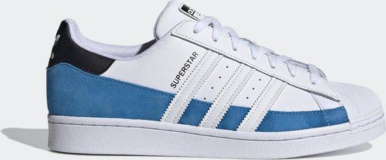 argument deur Stationair adidas Superstar Heren Sneakers - Bright Blue/Ftwr White/Core Black - Maat  42 | bol.com