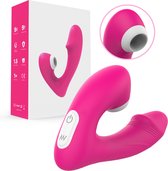 MyFantasy Luxe Luchtdruk Vibrator – Clitoris Stimulator en G Spot Vibrator voor Vrouwen – 2x9 Standen – Magnetisch Oplaadbaar – Discreet – Zuiger – Ook voor koppels – Sex Toys