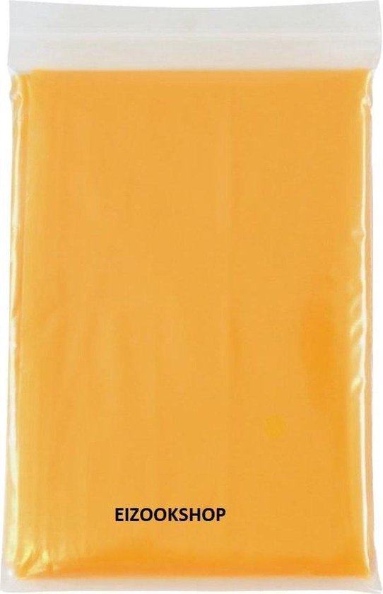 Poncho jetable 500 pièces transparent Oranje| Pluie | Festival | marche | un événement