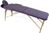 Massagetafel 2-delig -Reiki tafel - Bekleding 7.6 cm -  Paars - Opvouwbaar - Met draagtas