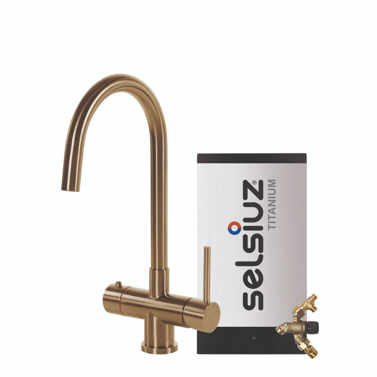 Selsiuz Rond Gold / Goud met TITANIUM Combi (Extra) boiler