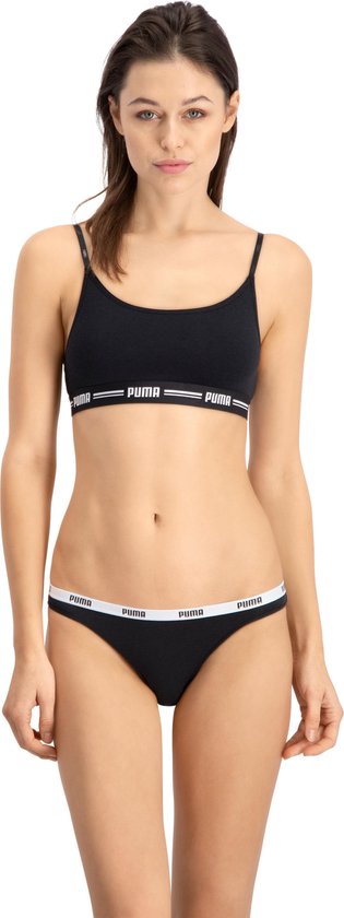 PUMA Iconic Bikini 2P Dames Slips - Zwart - Maat XL