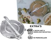 Southland Tortilla Pers - Ø20CM - Incl. E-book + 10 Persvellen - Tortillapers - Roti Maker - Tortilla Press - Taco - Raviolimaker