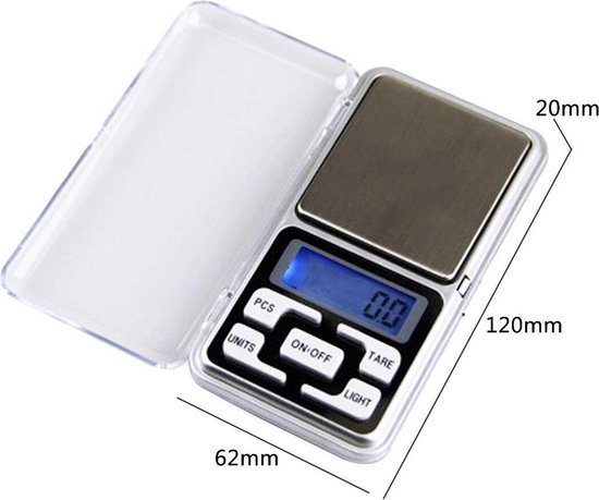 Balance De Précision électronique Portable 0,01g à 200g – Gris, Inox, Pour Cuisine Ou Bijoux