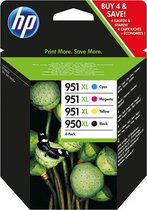 HP 950XL & 951XL - Inktcartridge - Zwart / Cyaan / Magenta / Geel - 4-Pack