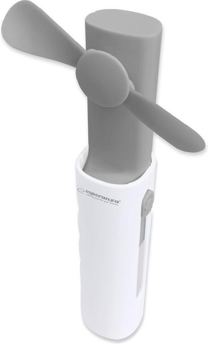 Draagbare Mini Ventilator & Powerbank in 1 - Opvouwbaar - Twee luchtstroomsnelheden - Opladen via USB/ micro USB - Tot 5 uur - Klein formaat - Sterke stroom koellucht - Handventilator - Miniventilator - Gemakkelijk in zak of tas te vervoeren
