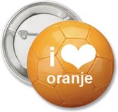10X Button Ik hou van Oranje - voetbal - EK - WK - button - Holland - Nederland - oranje
