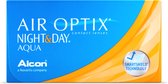 +5.00 - Air Optix® Night & Day® - 3 pack - Maandlenzen - BC 8.40 - Contactlenzen