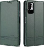 AZNS Xiaomi Redmi Note 10 5G/Poco M3 Pro Wallet Bookcase Groen