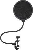 Dubbellaagse studiomicrofoon Pop-filter flexibel windscherm Mic-shield voor opname - 150mm