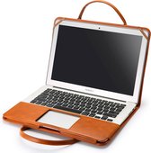 Macbook Air 2020/2017 Case - Laptophoes voor Macbook A1466 & A1369 13 Inch - Bruin Leer