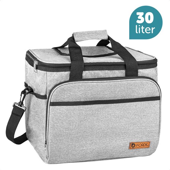 Fordig Koeltas Xl Grijs 30 Liter Gemaakt Van 600d Polyester Met Peva Voering Bol Com