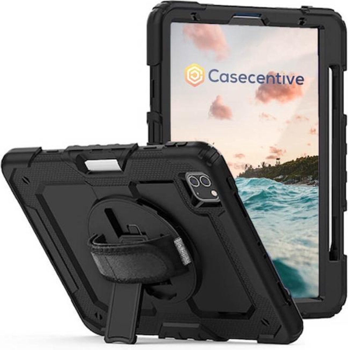 Casecentive Handstrap Pro - Hardcase met handvat - iPad Pro 12.9